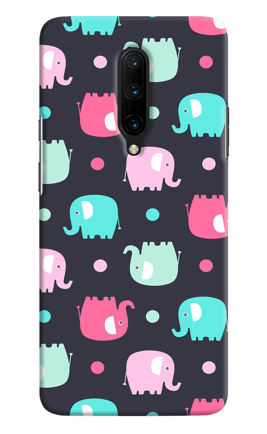 Elephants Oneplus 7 Pro Back Cover, Hard case