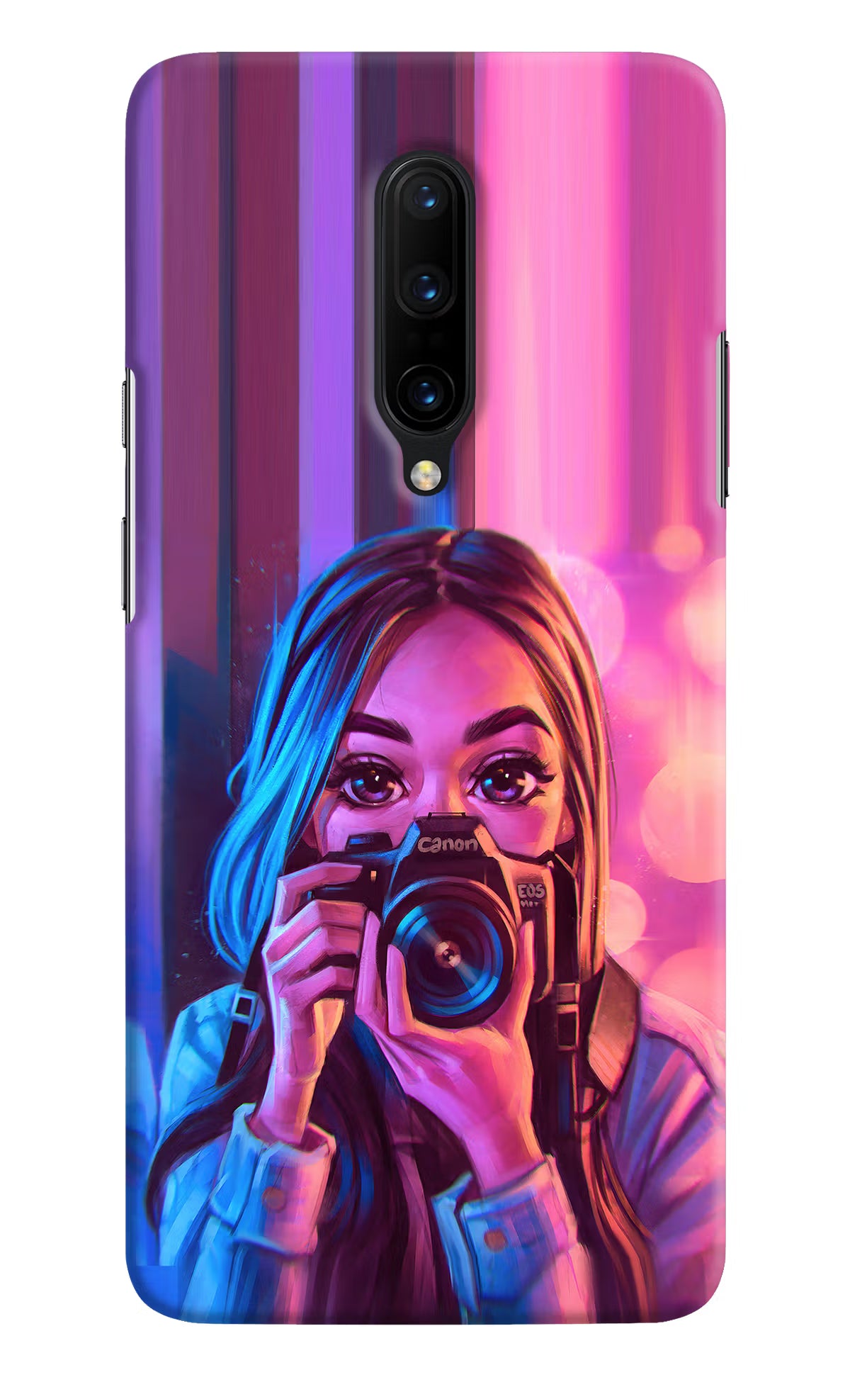 Girl Photographer Oneplus 7 Pro Hard Case Back Cover by Casekaro
