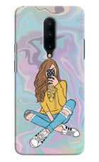 Selfie Girl Oneplus 7 Pro Hard Case Back Cover by Casekaro