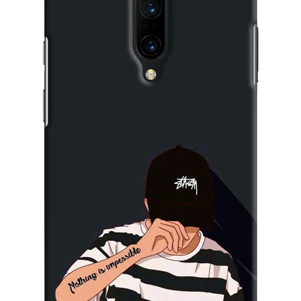 Aesthetic Boy Oneplus 7 Pro Hard Case Back Cover by Casekaro