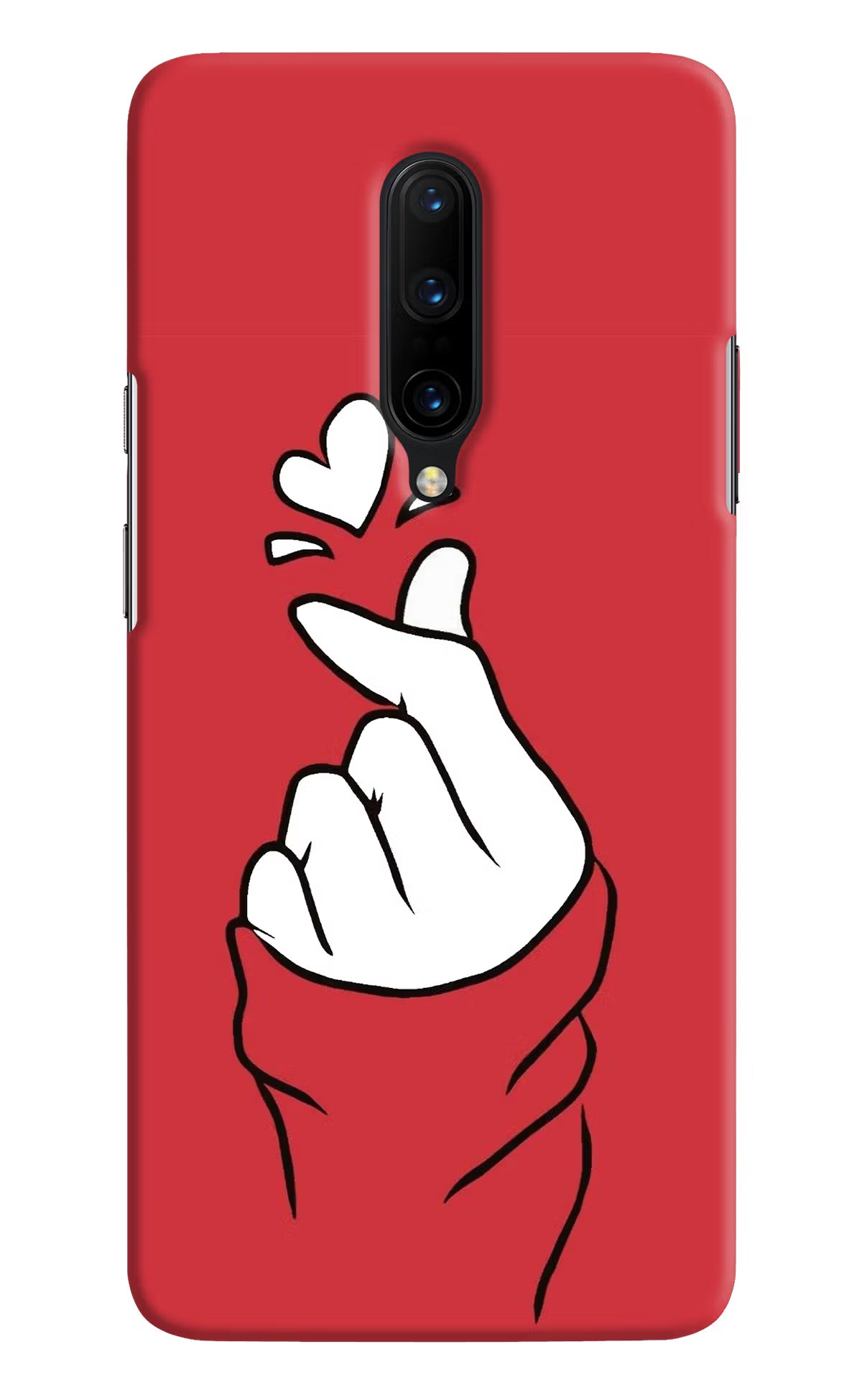 Korean Love Sign Oneplus 7 Pro Hard Case Back Cover by Casekaro