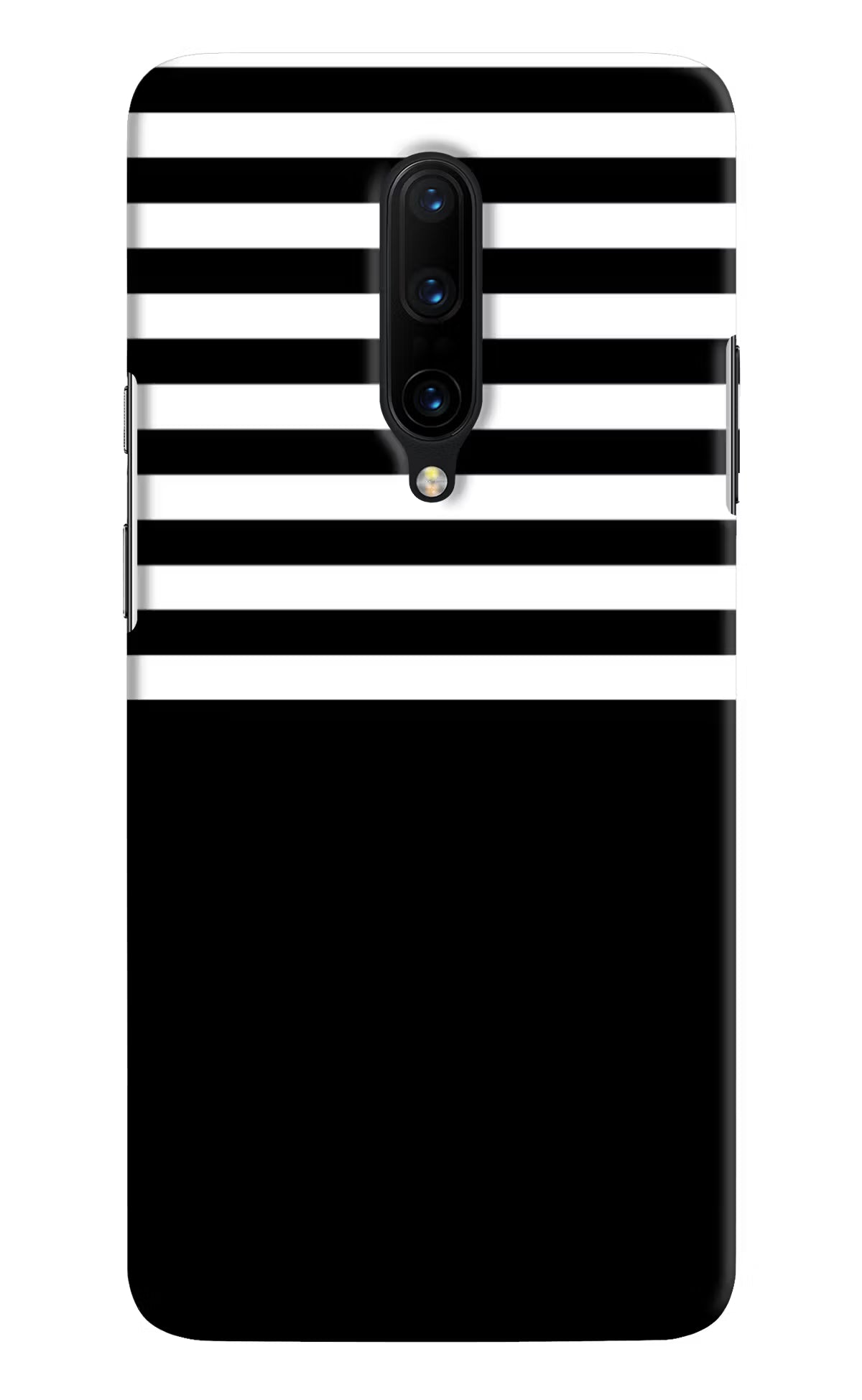 Black and White Print Oneplus 7 Pro Hard Case Back Cover by Casekaro