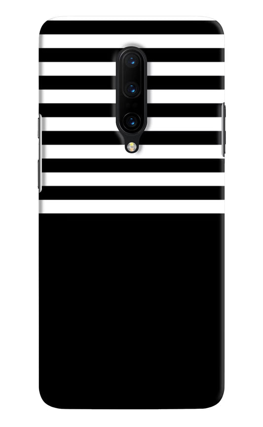 Black and White Print Oneplus 7 Pro Hard Case Back Cover by Casekaro