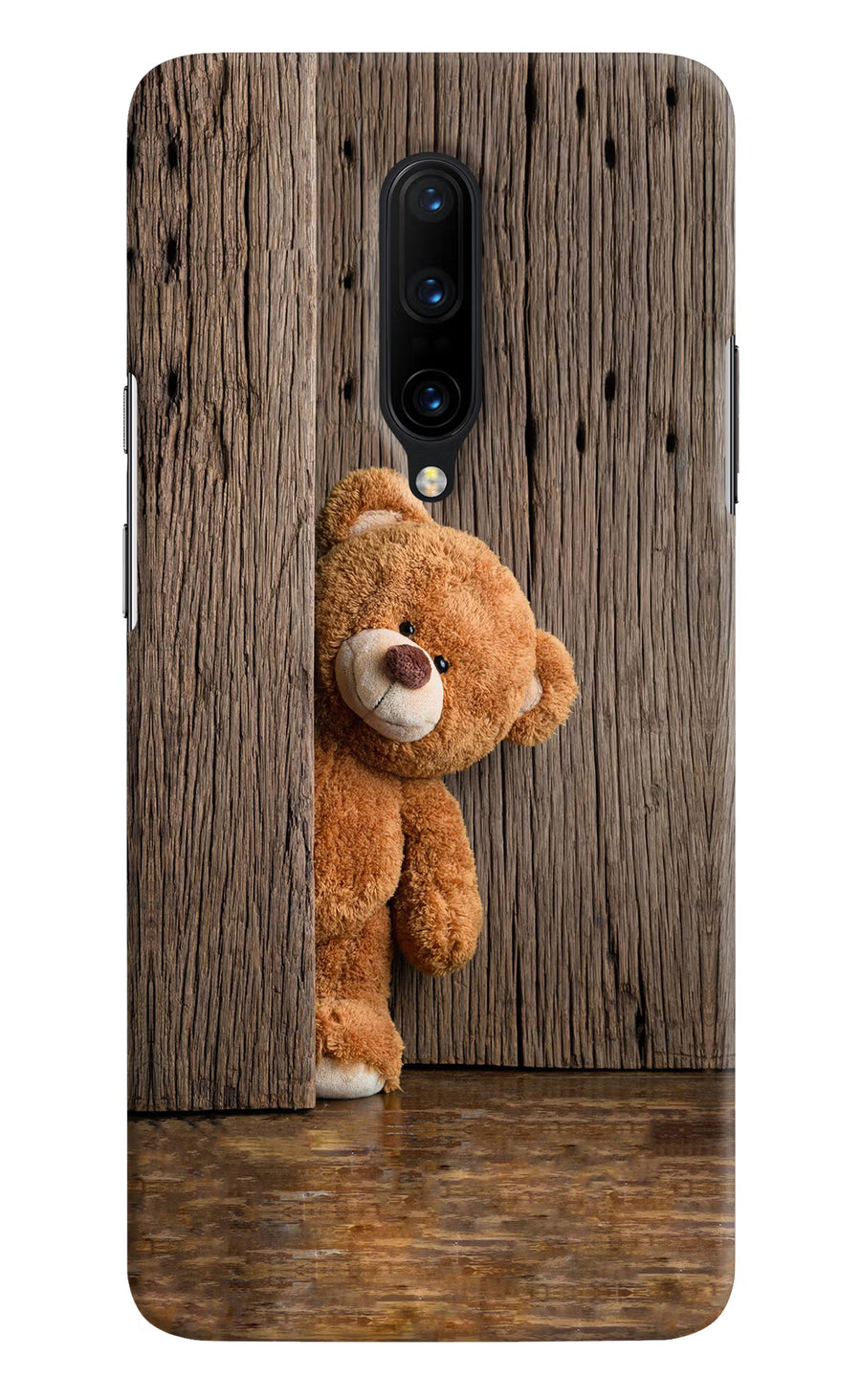 Teddy Wooden Oneplus 7 Pro Back Cover, Hard case
