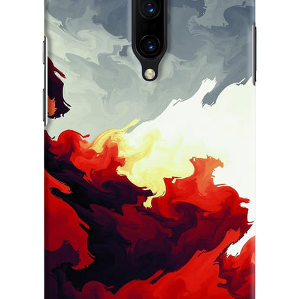 Fire Cloud Oneplus 7 Pro Hard Case Back Cover by Casekaro