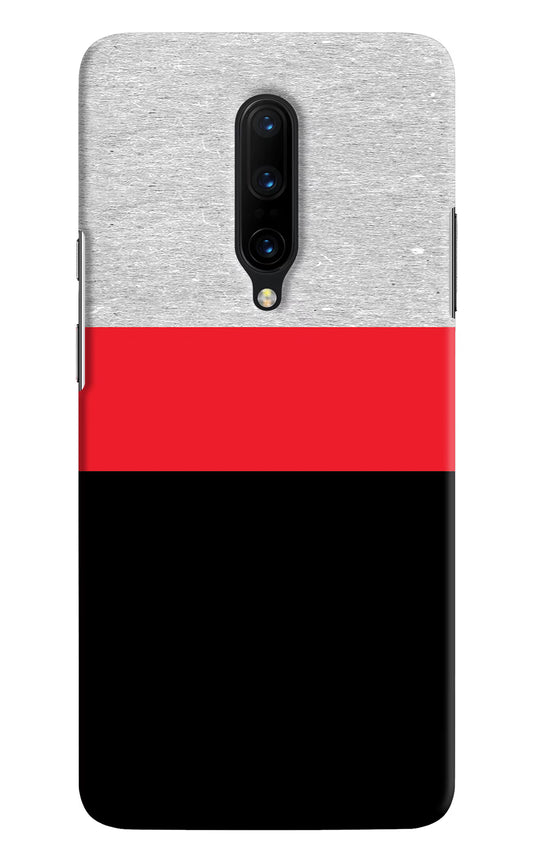 Tri Color Pattern Oneplus 7 Pro Hard Case Back Cover by Casekaro