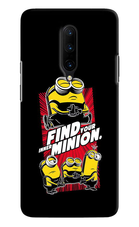 Find your inner Minion Oneplus 7 Pro Hard Case Back Cover by Casekaro