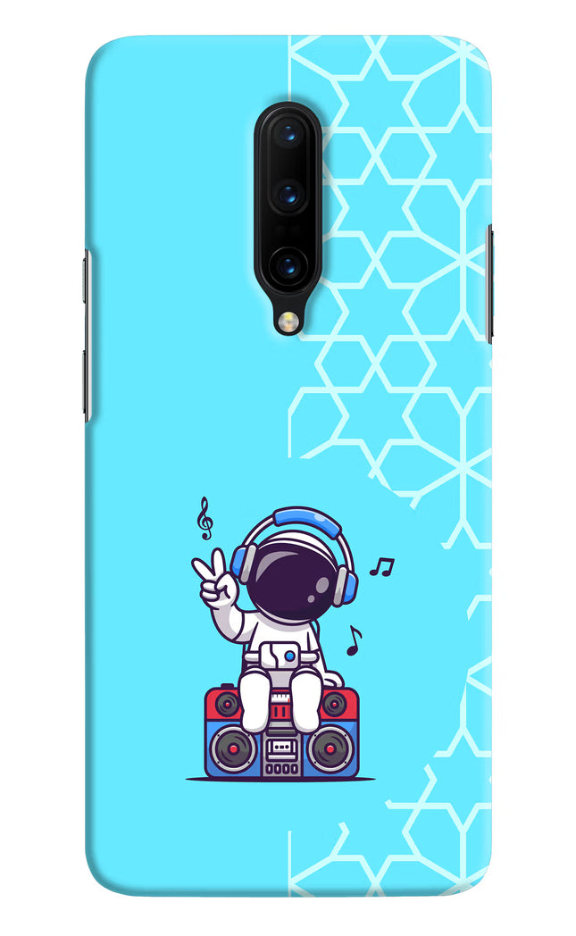 Cute Astronaut Chilling Oneplus 7 Pro Hard Case Back Cover by Casekaro