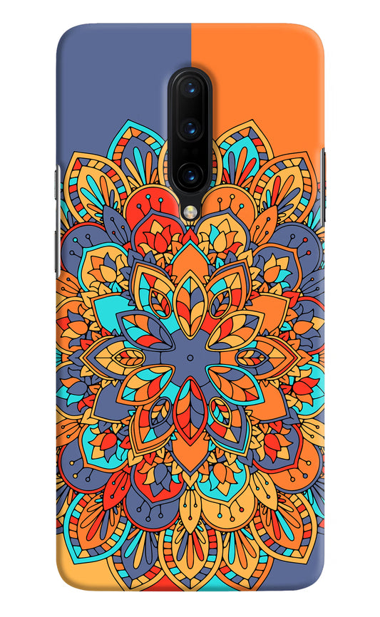 Color Mandala Oneplus 7 Pro Hard Case Back Cover by Casekaro