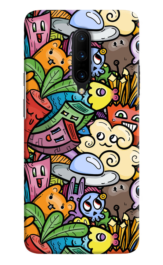 Veggie Doodle Oneplus 7 Pro Hard Case Back Cover by Casekaro