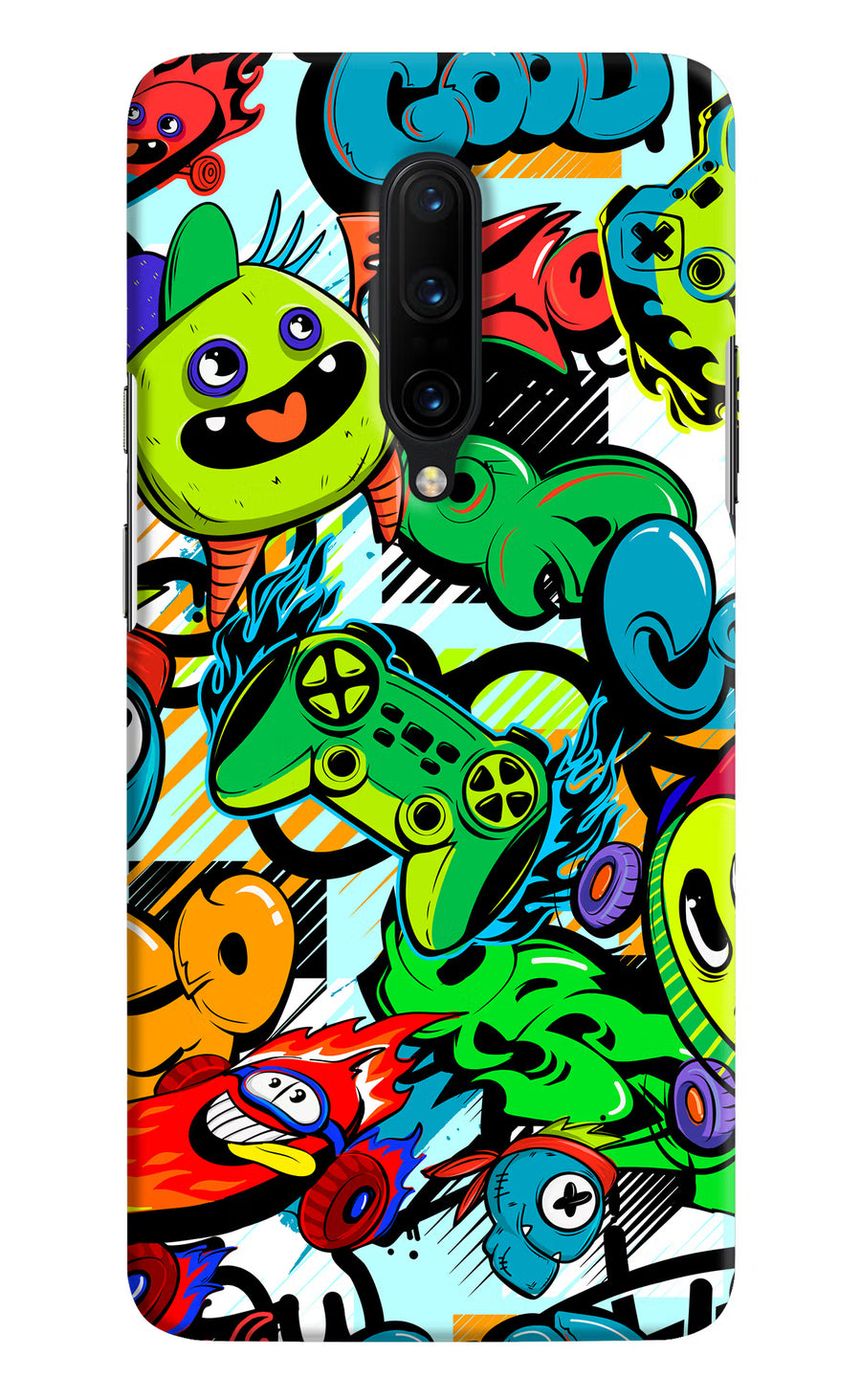 Game Doodle Oneplus 7 Pro Back Cover, Hard case