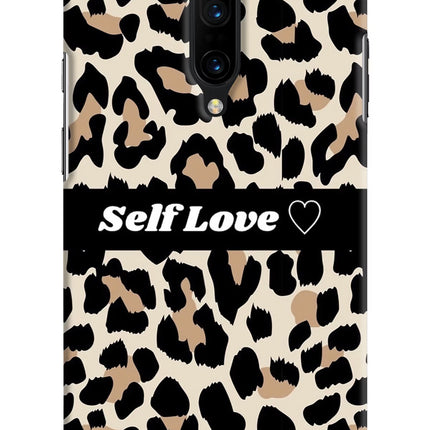 Leopard Print Self Love Oneplus 7 Pro Hard Case Back Cover by Casekaro