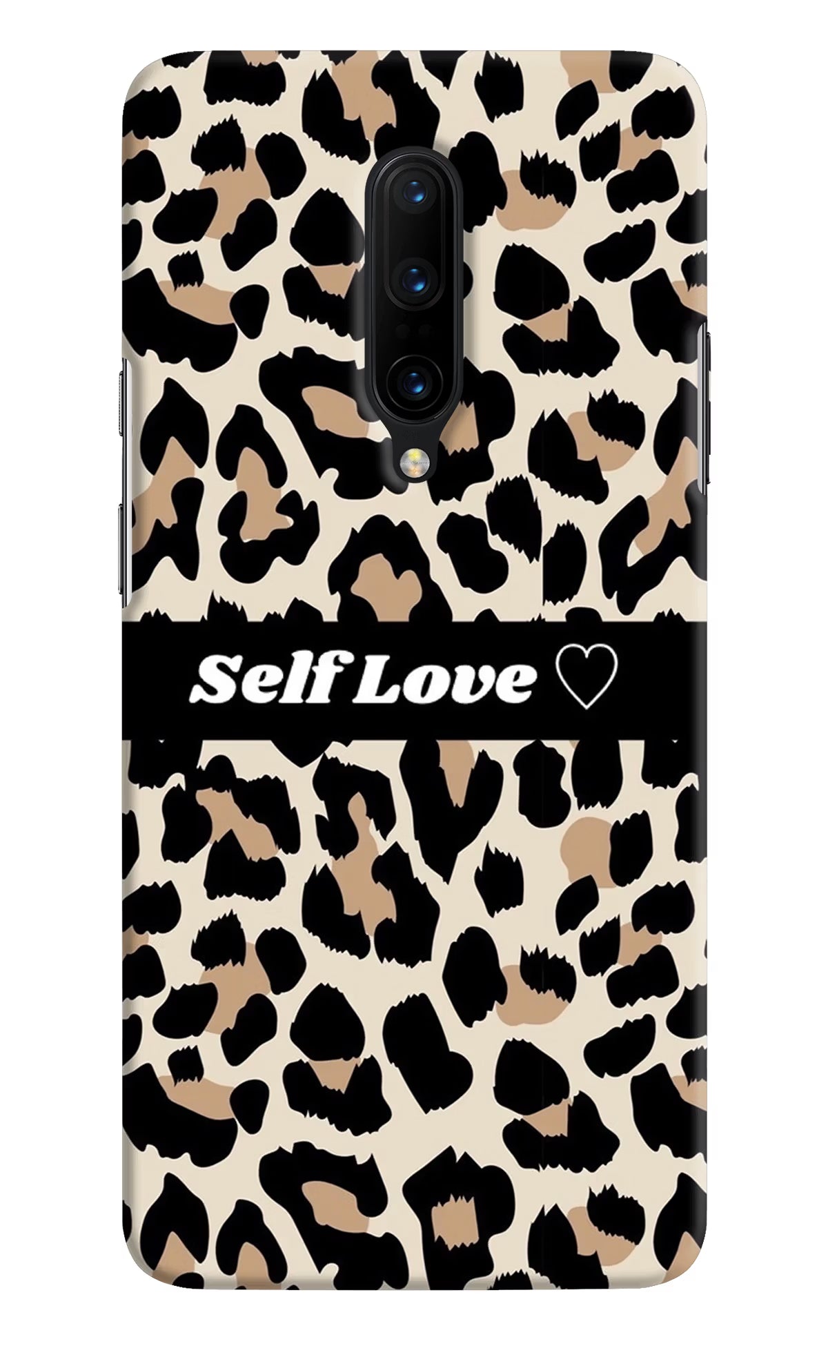 Leopard Print Self Love Oneplus 7 Pro Hard Case Back Cover by Casekaro