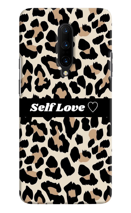 Leopard Print Self Love Oneplus 7 Pro Hard Case Back Cover by Casekaro