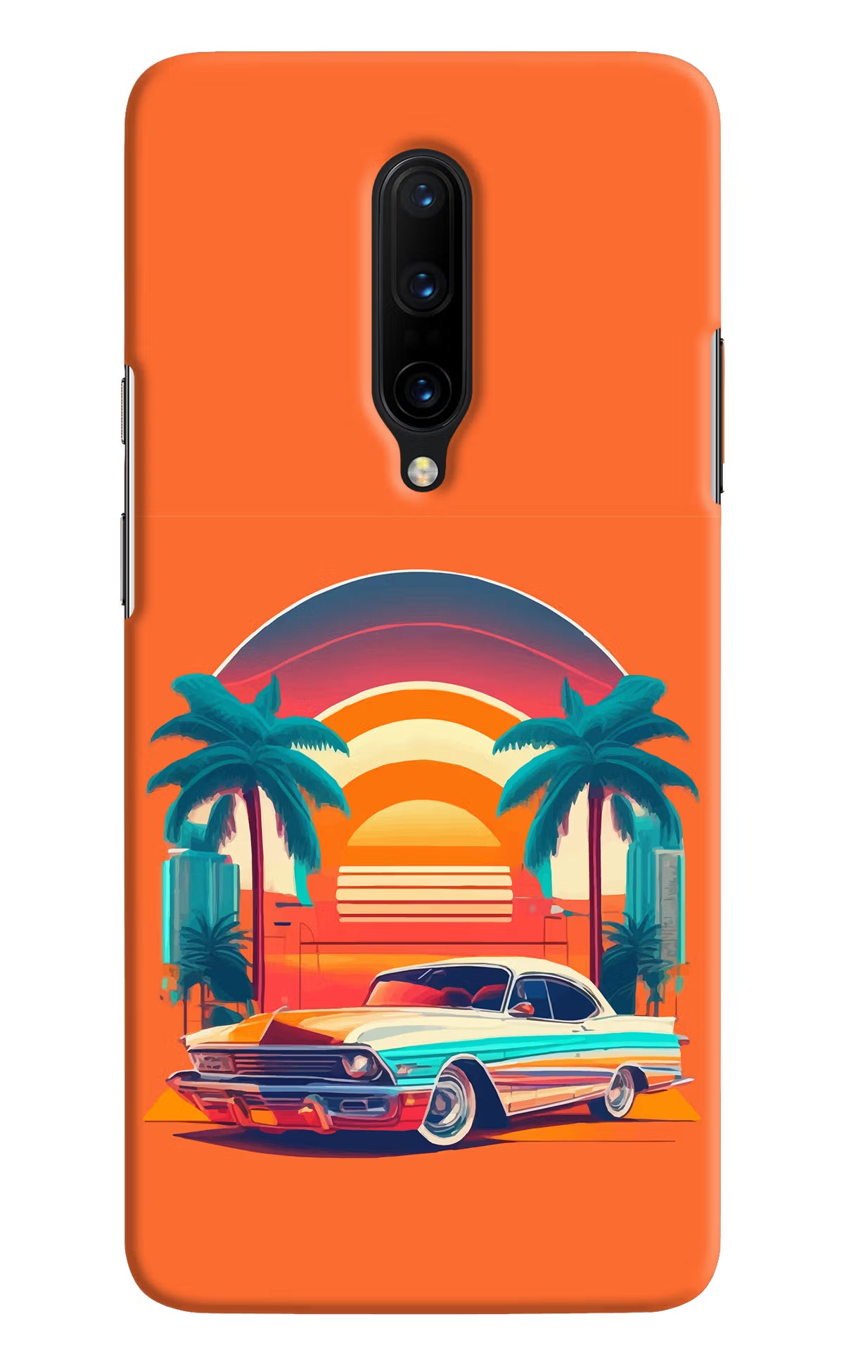 Palm Drive 80s Oneplus 7 Pro Hard Case Back Cover by Casekaro