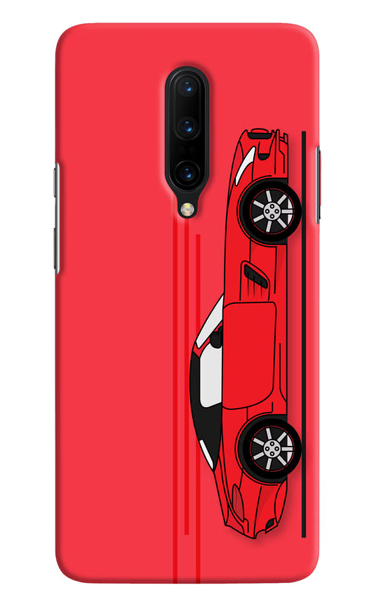 Red Velocity Oneplus 7 Pro Hard Case Back Cover by Casekaro
