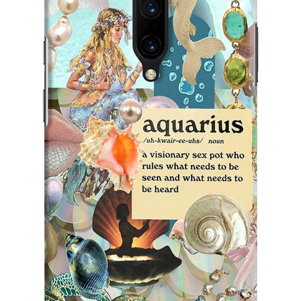 Aquarius Zodiac Oneplus 7 Pro Hard Case Back Cover by Casekaro
