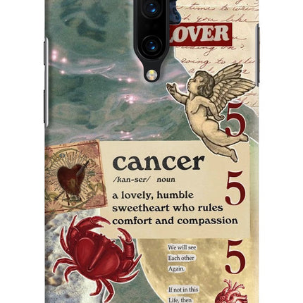 Cancer Zodiac Oneplus 7 Pro Hard Case Back Cover by Casekaro