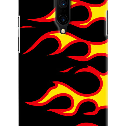 Side Sweep Flames Oneplus 7 Pro Hard Case Back Cover by Casekaro