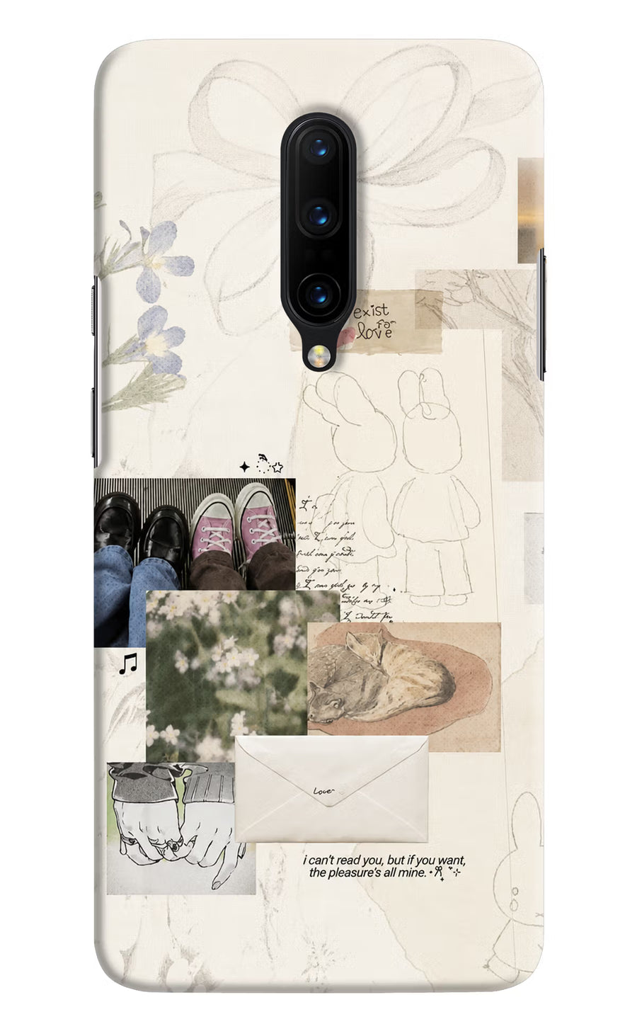 Soft Aesthetic Oneplus 7 Pro Back Cover, Hard case