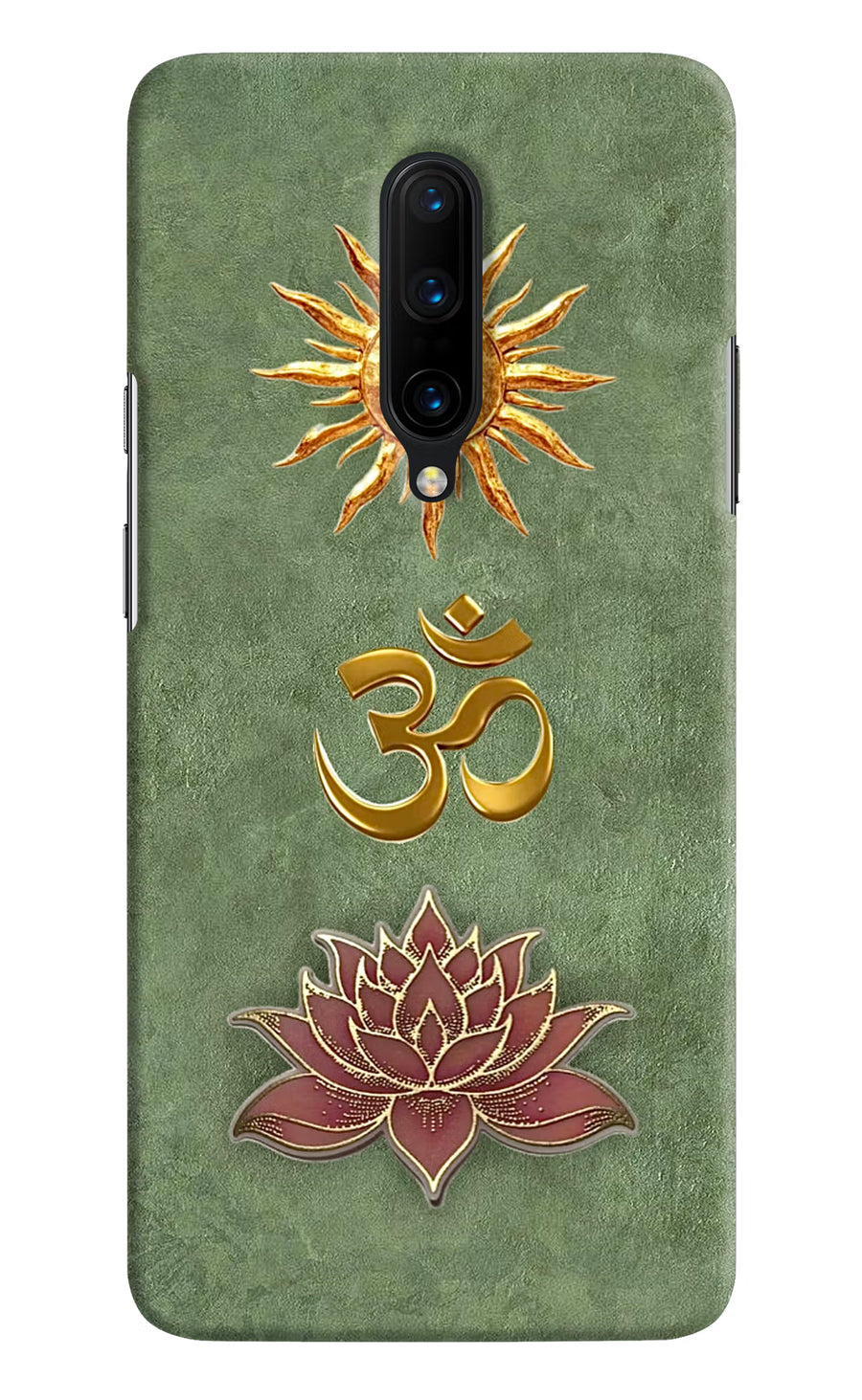 Om & Lotus Oneplus 7 Pro Back Cover, Hard case