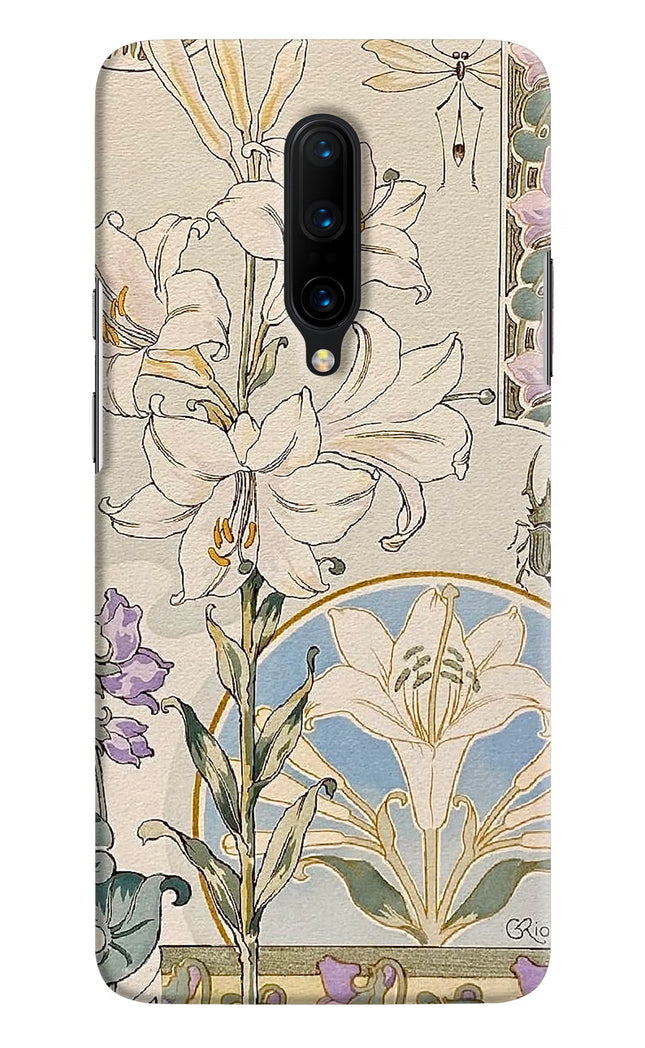 White Lily Oneplus 7 Pro Back Cover