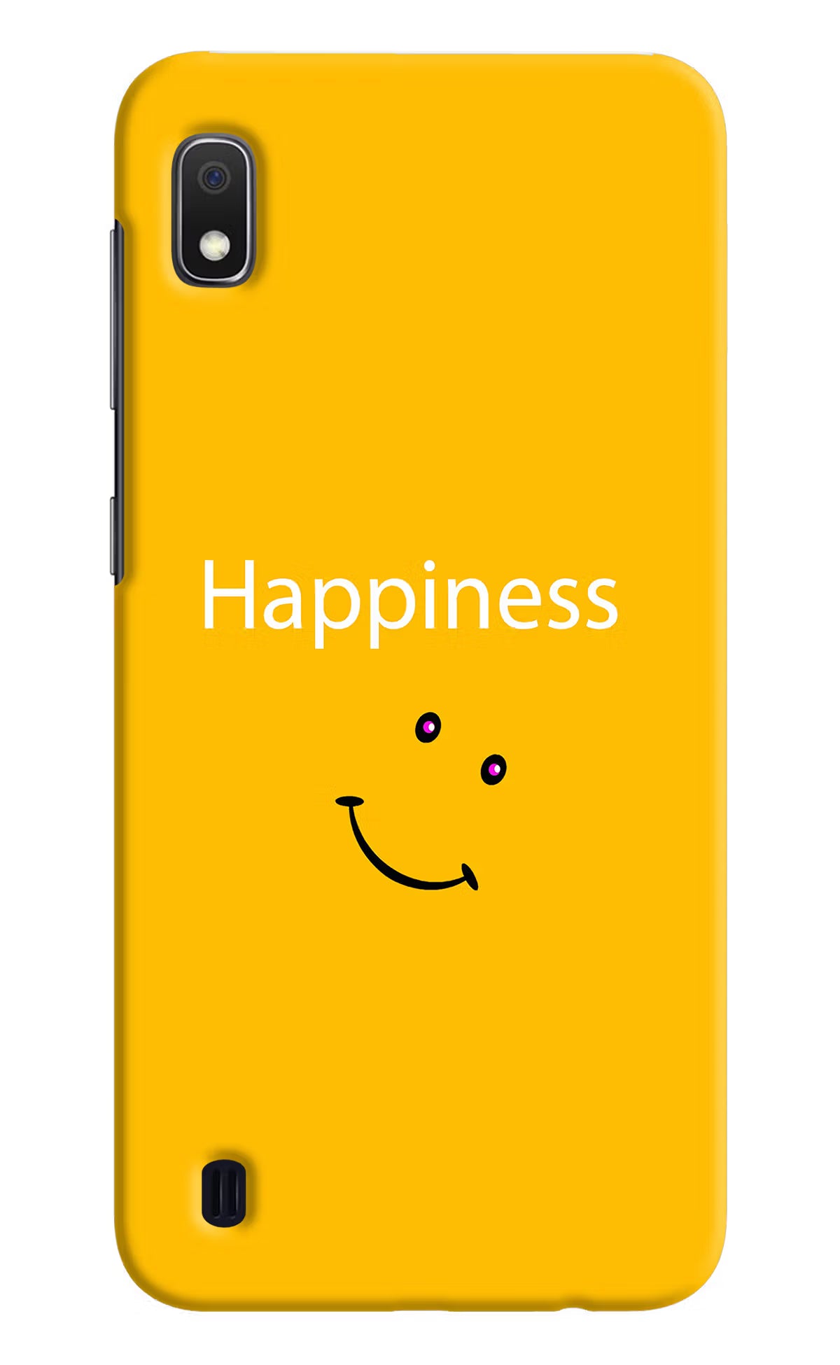 Happiness With Smiley Samsung A10 Hard Case Back Cover by Casekaro
