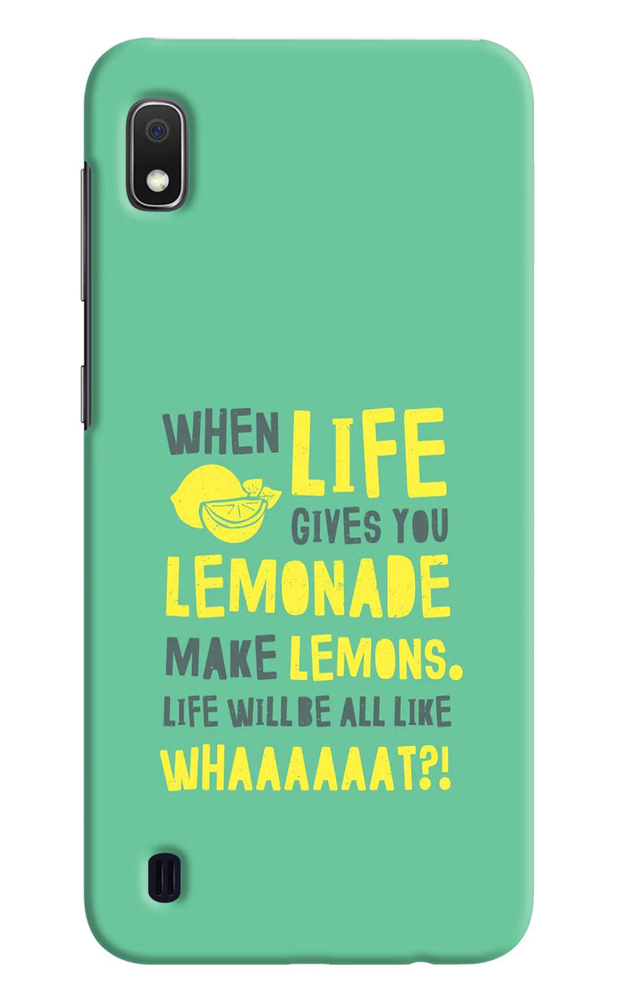 Quote Samsung A10 Back Cover, Hard case