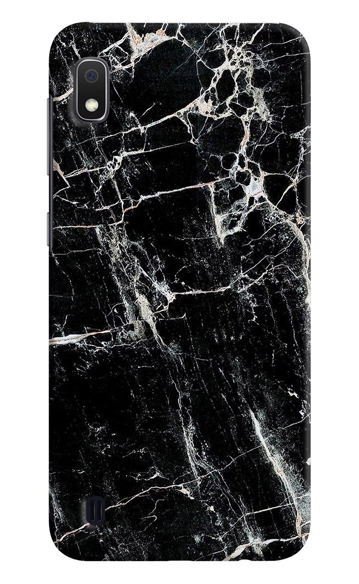 Black Marble Texture Samsung A10 Hard Case Back Cover by Casekaro