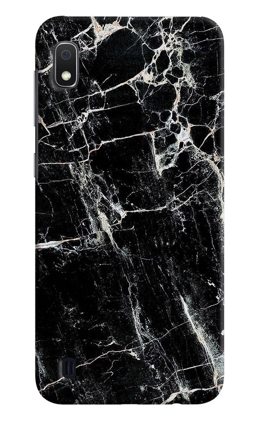 Black Marble Texture Samsung A10 Hard Case Back Cover by Casekaro