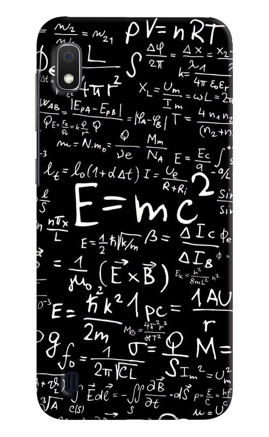 Physics Formula Samsung A10 Hard Case Back Cover by Casekaro