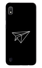 Paper Plane White Samsung A10 Hard Case Back Cover by Casekaro