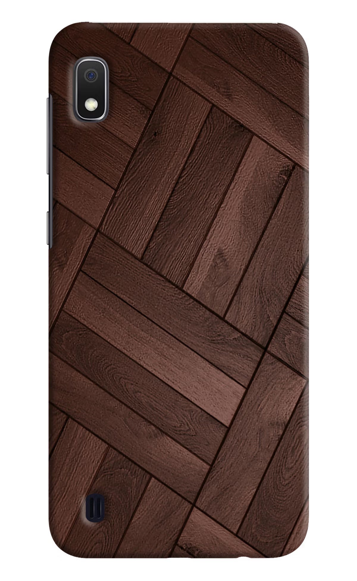 Wooden Texture Design Samsung A10 Hard Case Back Cover by Casekaro