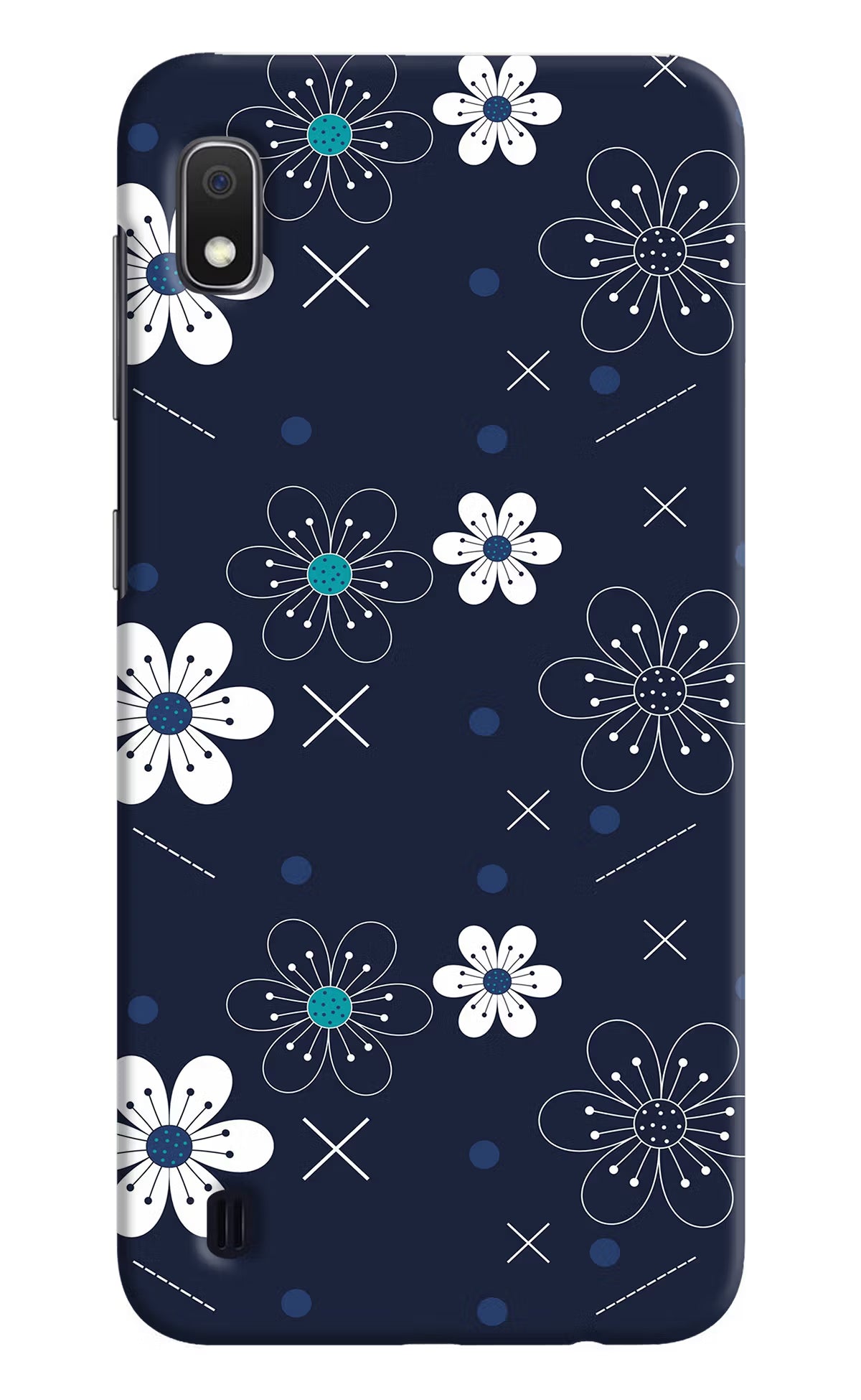 Flowers Samsung A10 Hard Case Back Cover by Casekaro