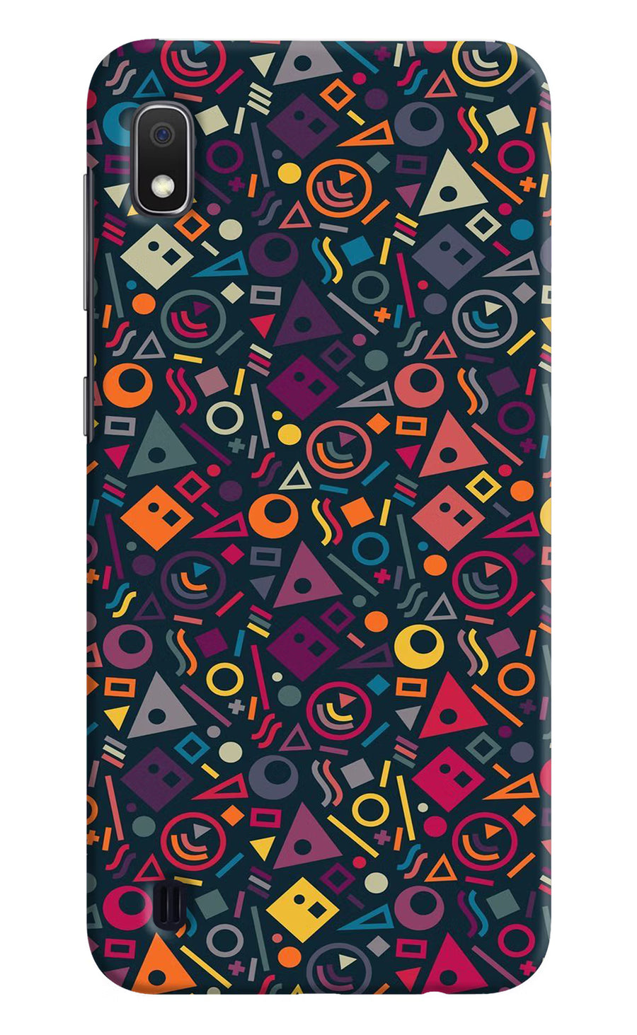 Geometric Abstract Samsung A10 Back Cover, Hard case