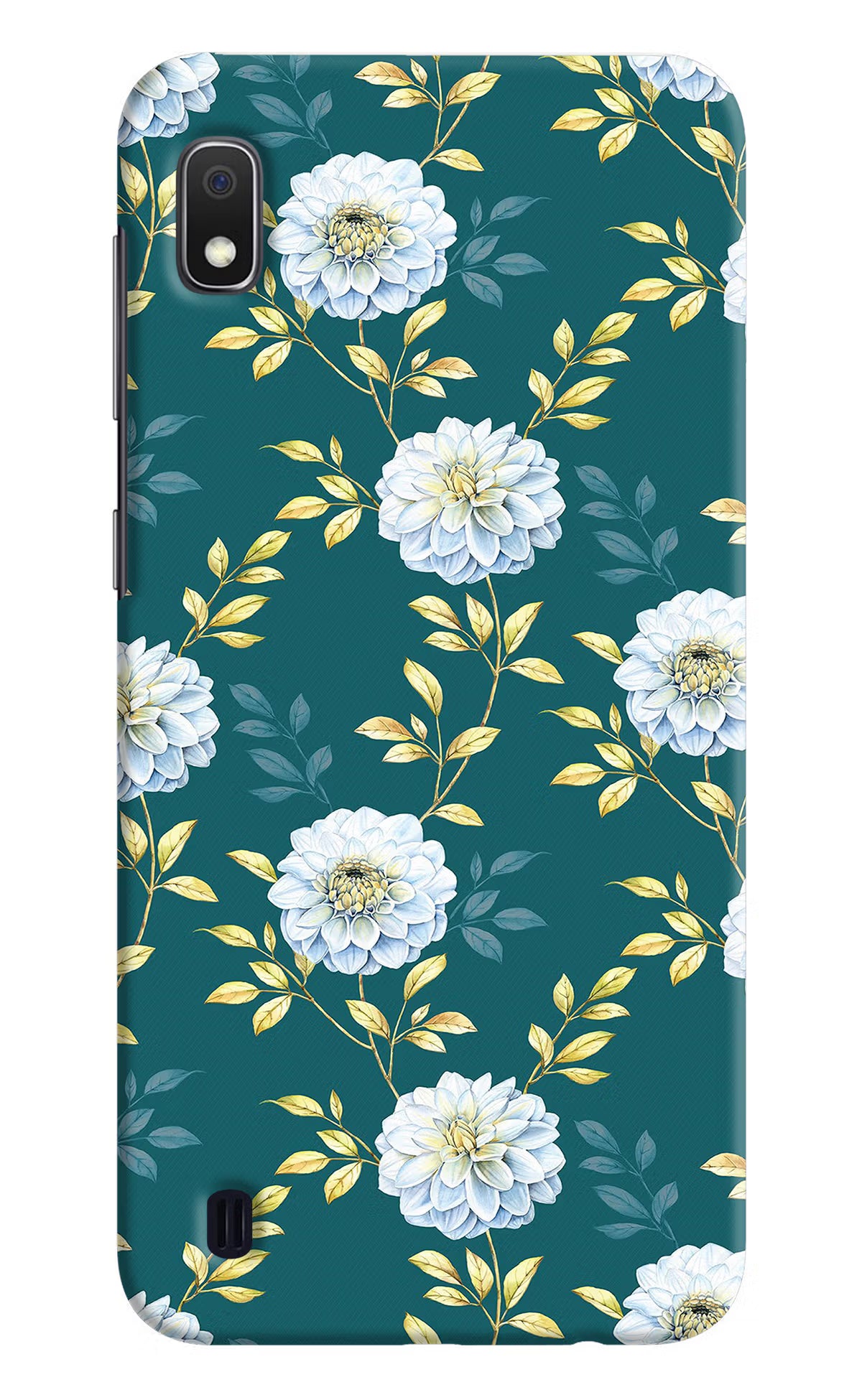 Flowers Samsung A10 Hard Case Back Cover by Casekaro