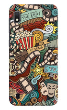 Cinema Abstract Samsung A10 Hard Case Back Cover by Casekaro