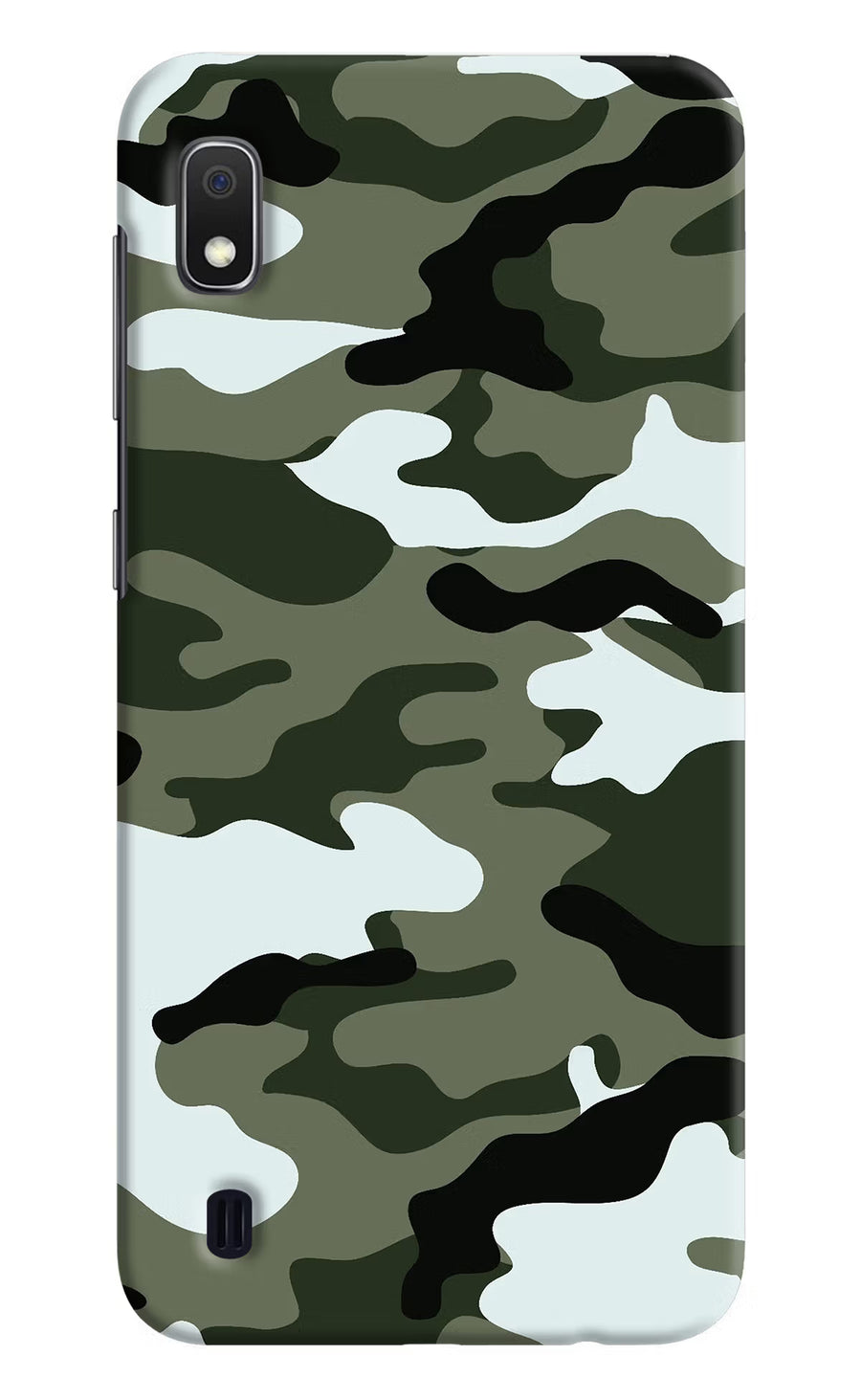 Camouflage Samsung A10 Back Cover, Hard case
