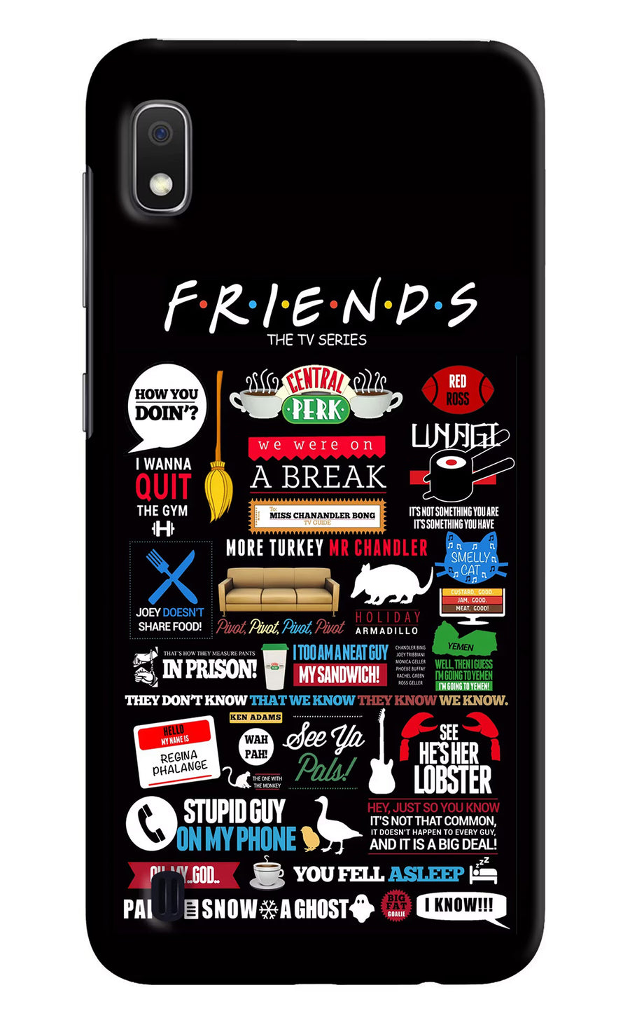FRIENDS Samsung A10 Back Cover, Hard case