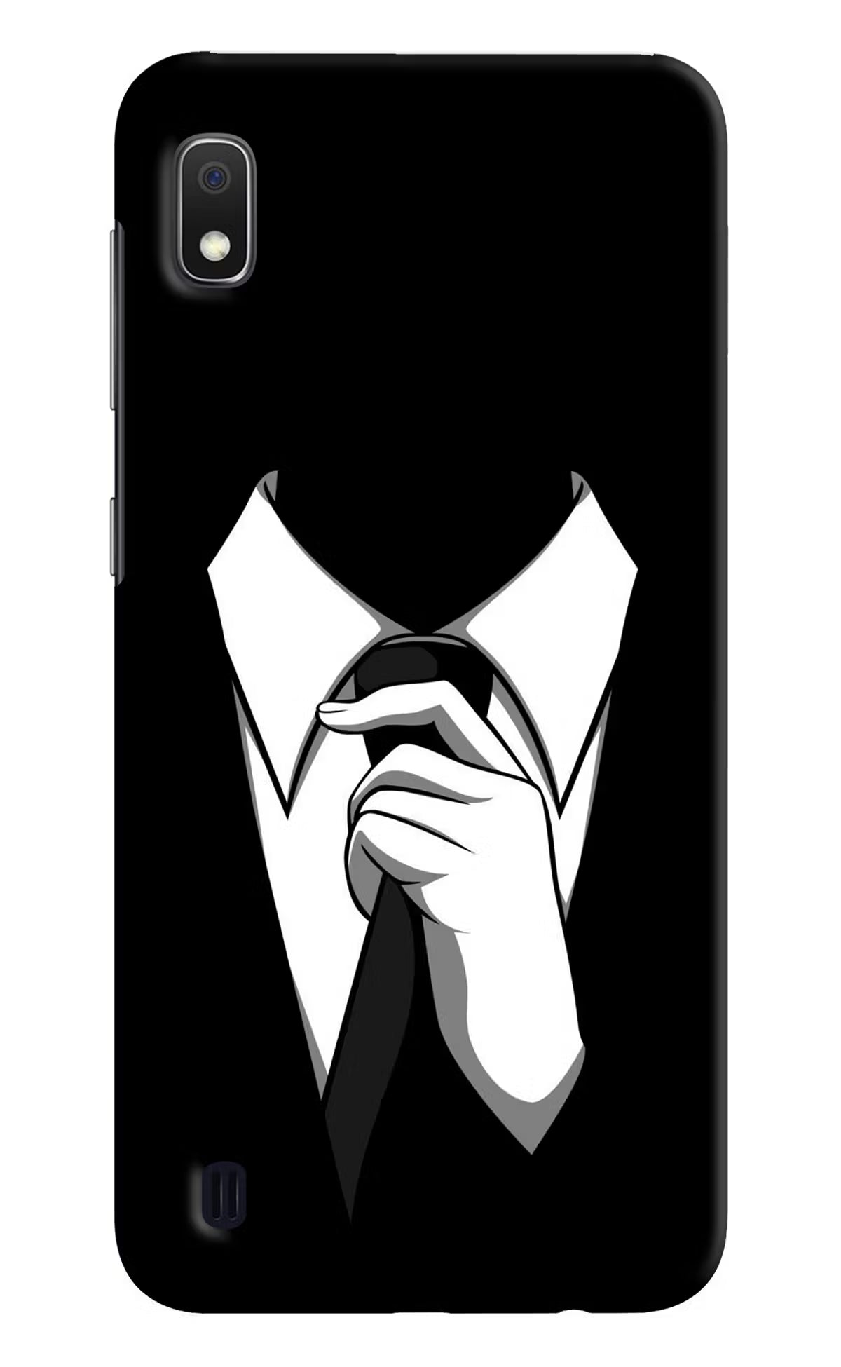 Black Tie Samsung A10 Hard Case Back Cover by Casekaro