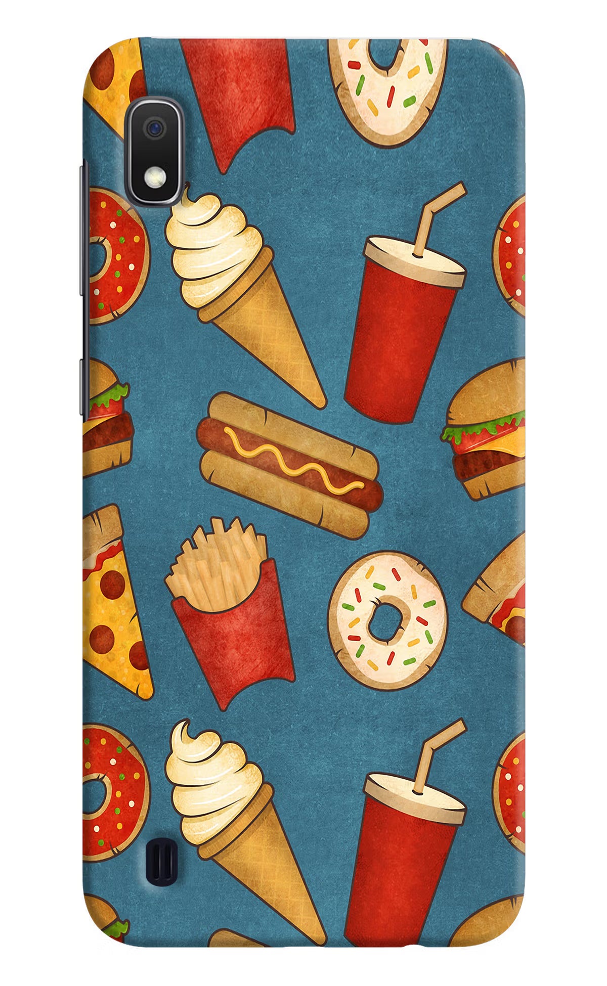 Foodie Samsung A10 Hard Case Back Cover by Casekaro