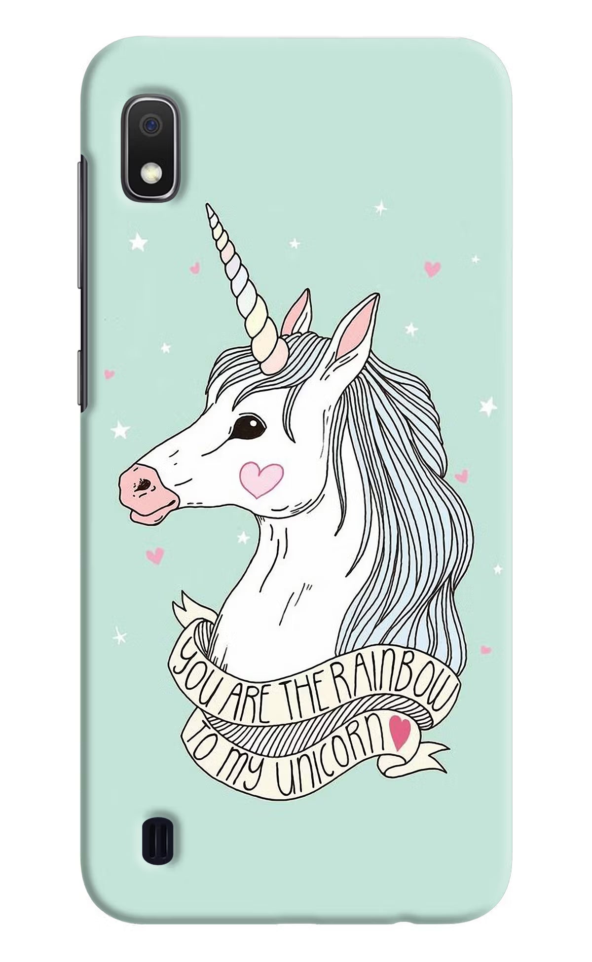 Unicorn Wallpaper Samsung A10 Hard Case Back Cover by Casekaro