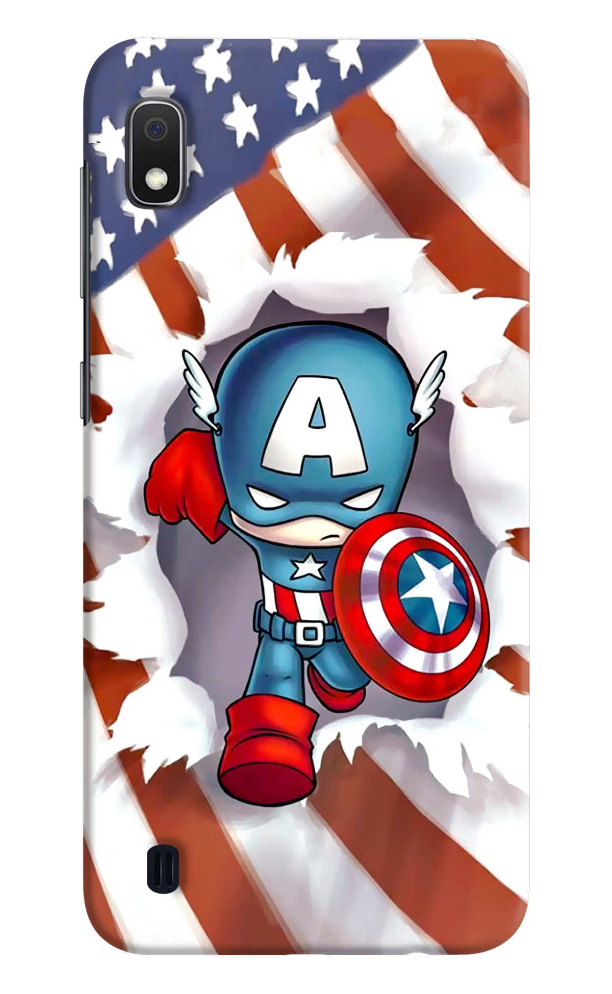 Captain America Samsung A10 Hard Case Back Cover by Casekaro