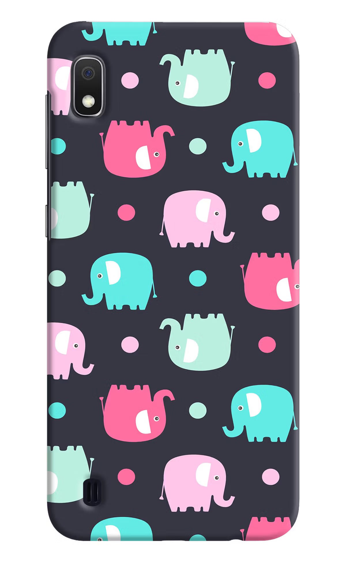Elephants Samsung A10 Hard Case Back Cover by Casekaro