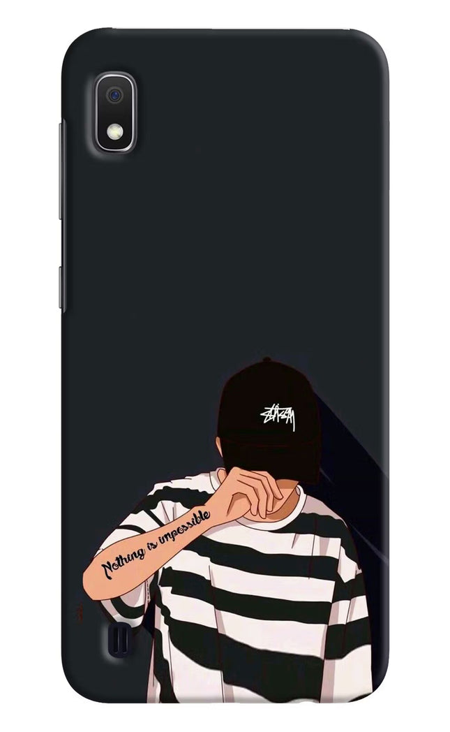 Aesthetic Boy Samsung A10 Hard Case Back Cover by Casekaro