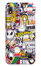 Sticker Bomb Samsung A10 Hard Case Back Cover by Casekaro