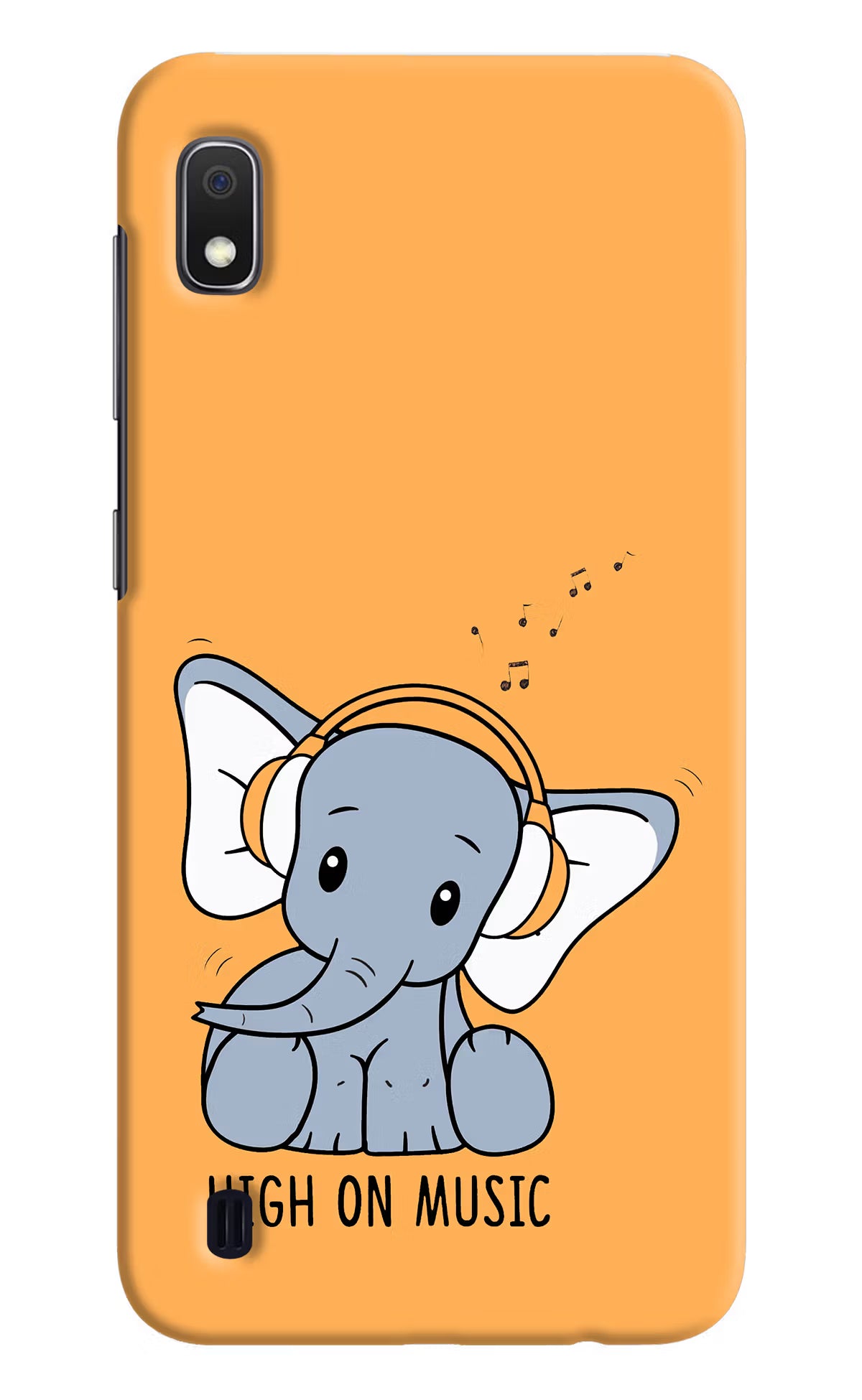 High On Music Samsung A10 Hard Case Back Cover by Casekaro