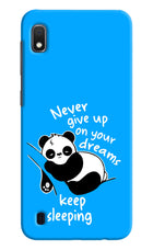 Keep Sleeping Samsung A10 Hard Case Back Cover by Casekaro