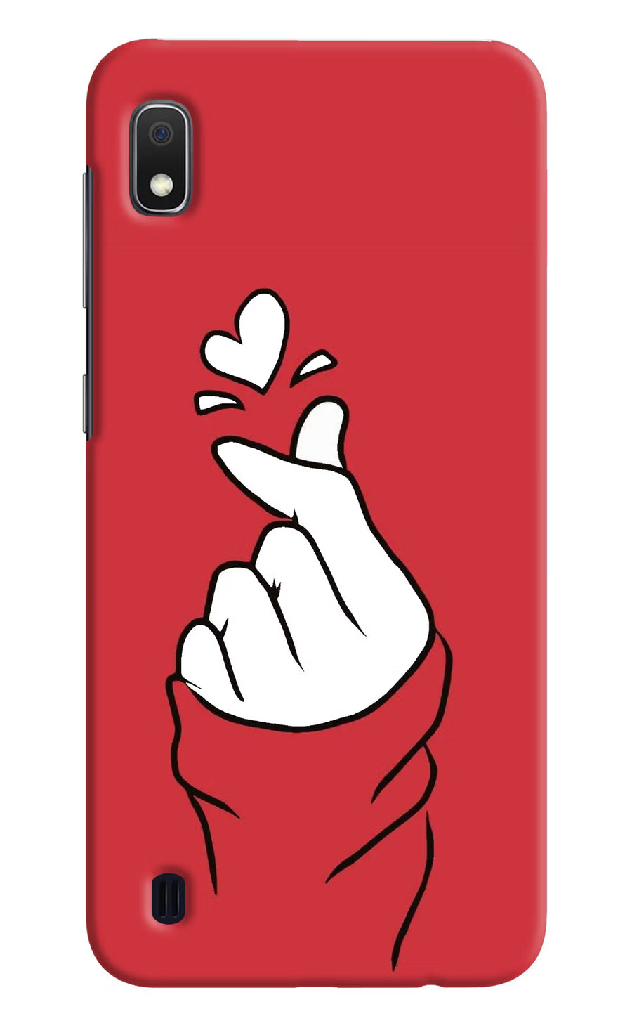 Korean Love Sign Samsung A10 Back Cover, Hard case