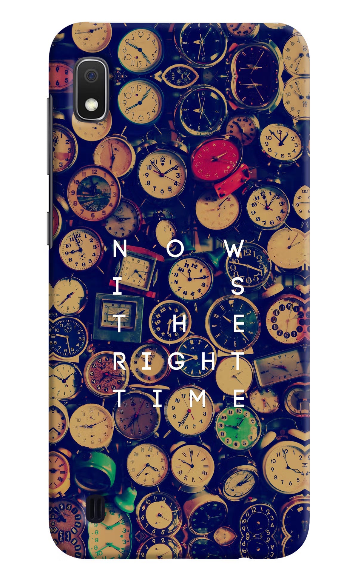 Now is the Right Time Quote Samsung A10 Hard Case Back Cover by Casekaro